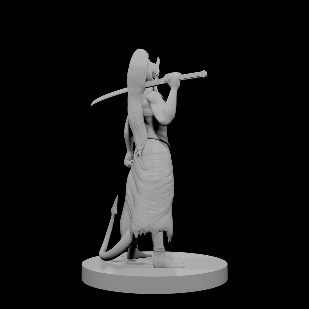 Tiefling Female Kensai Monk