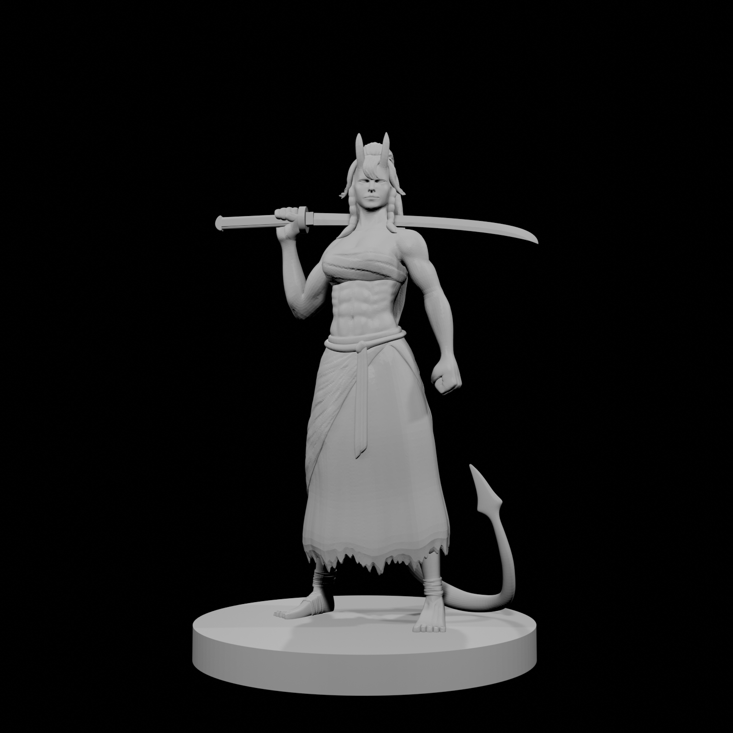 Tiefling Female Kensai Monk