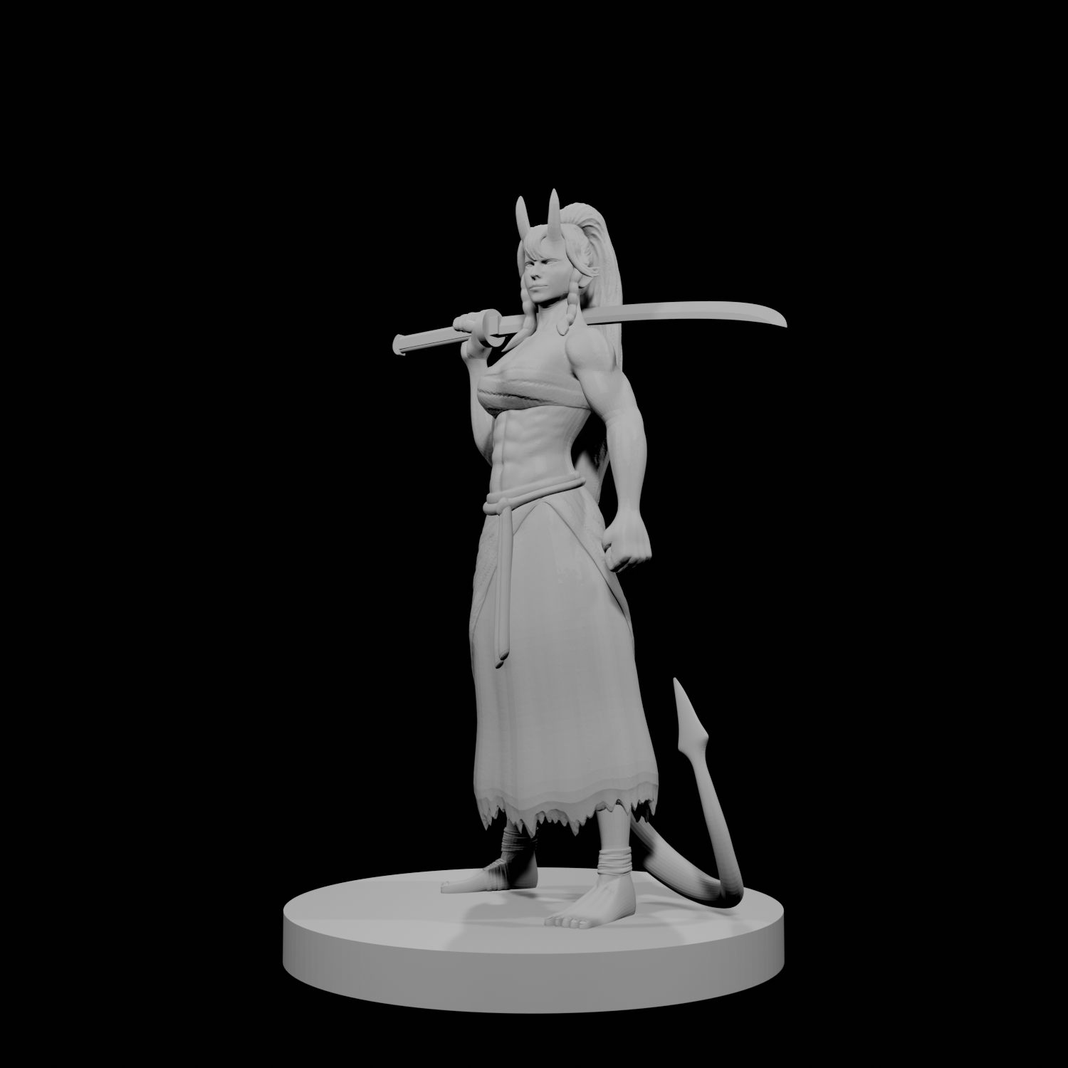 Tiefling Female Kensai Monk