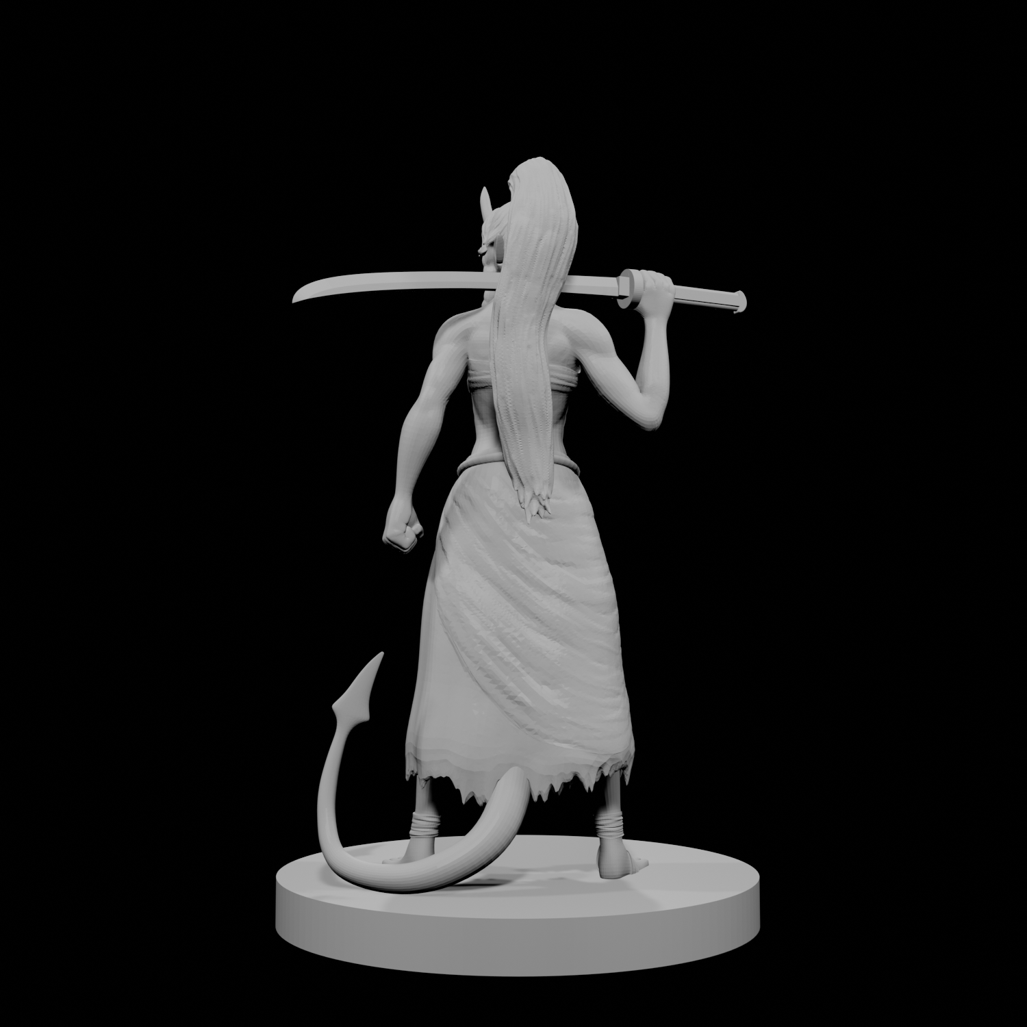 Tiefling Female Kensai Monk