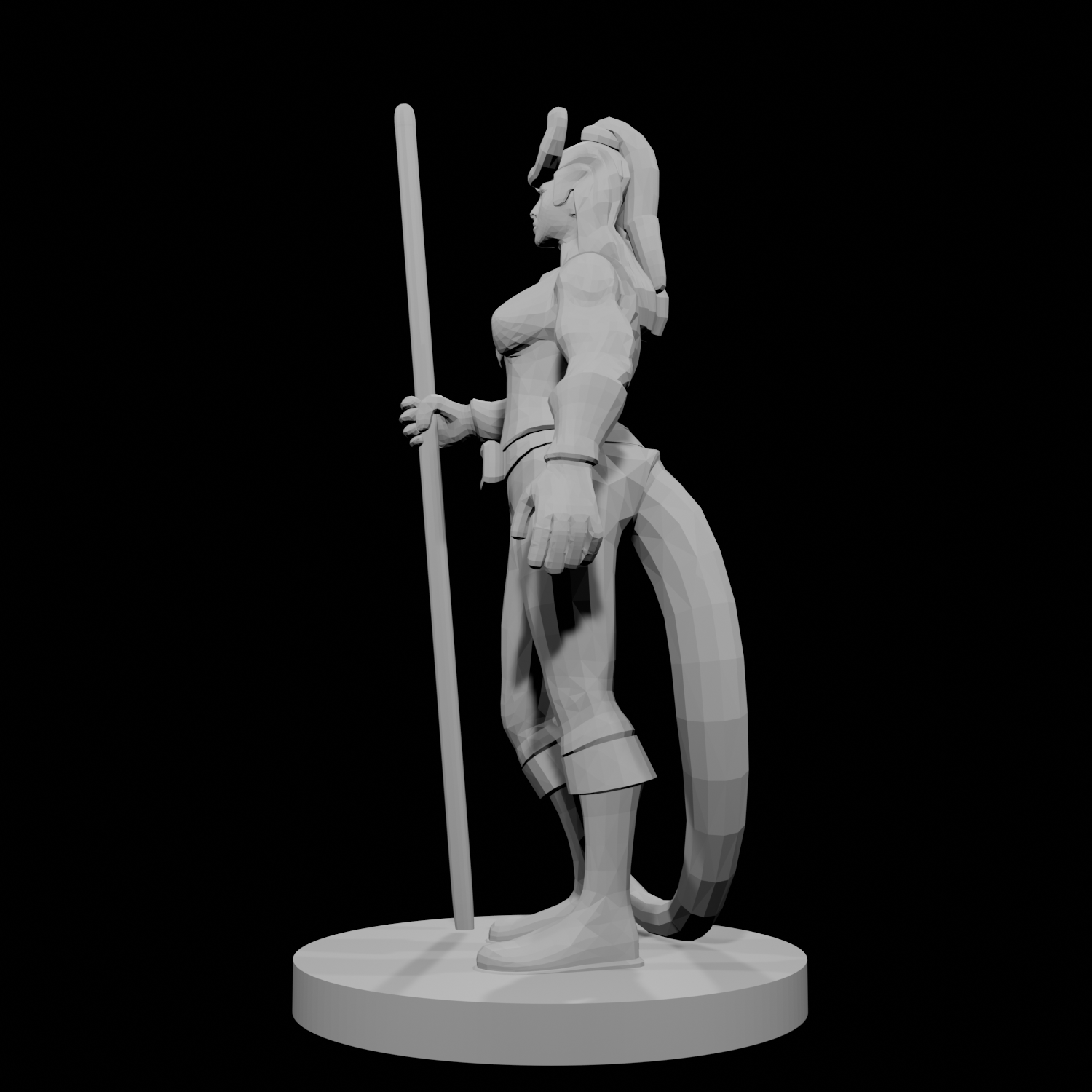 Tiefling Female Monk