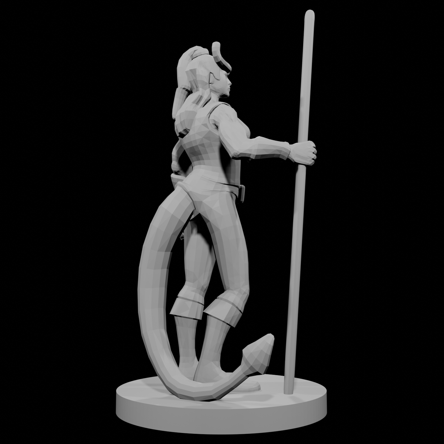 Tiefling Female Monk
