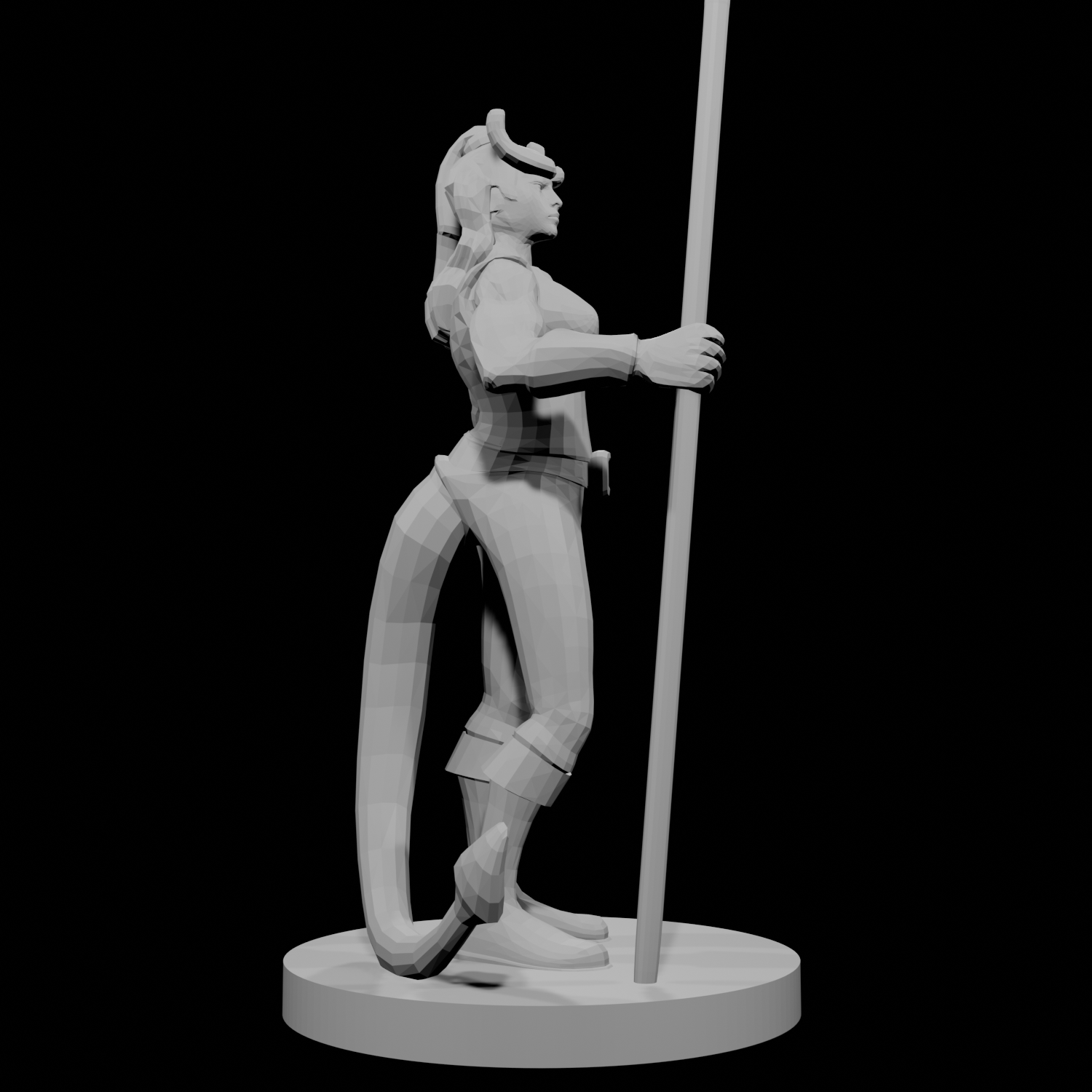 Tiefling Female Monk