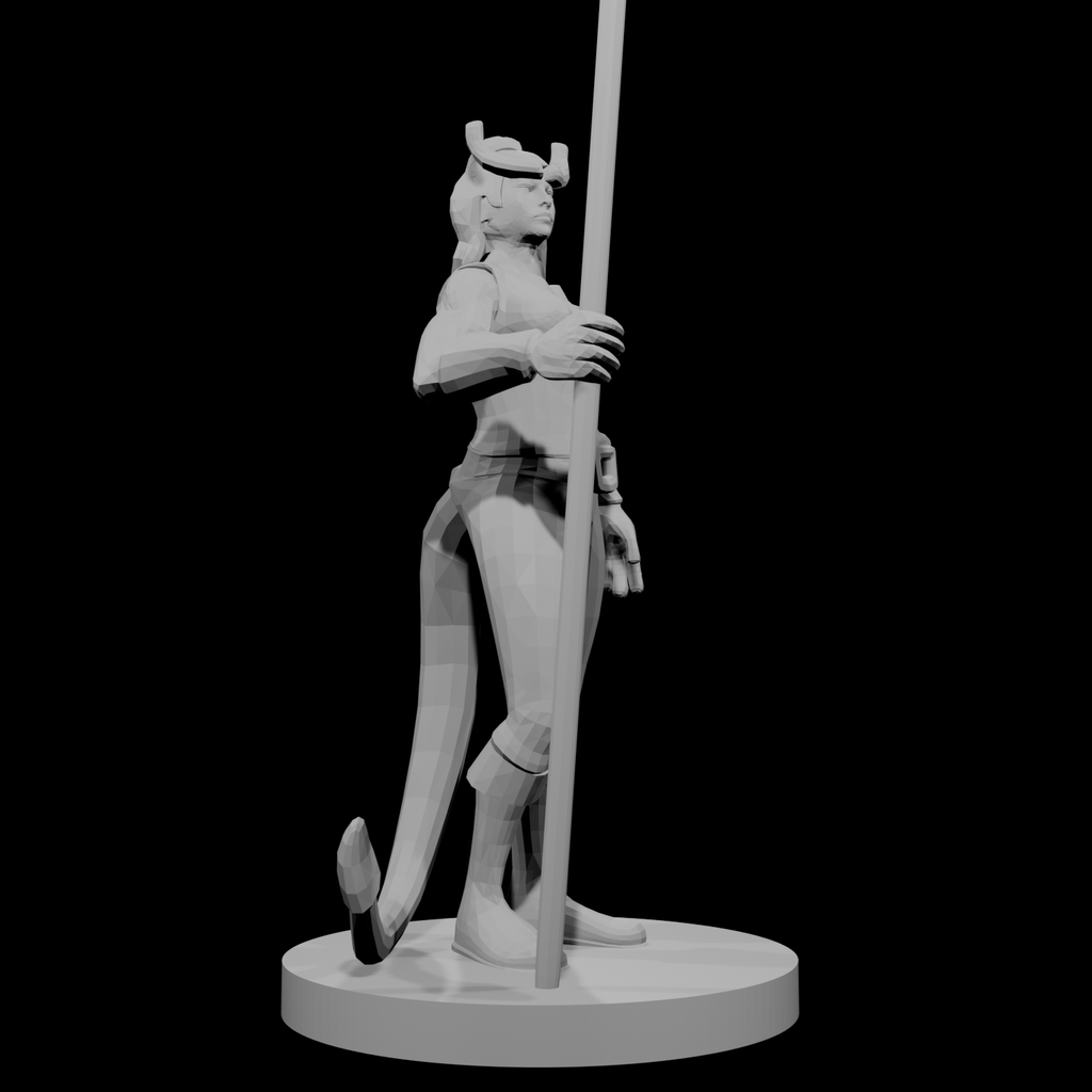 Tiefling Female Monk