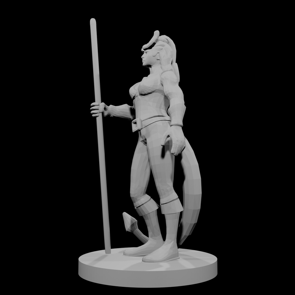 Tiefling Female Monk
