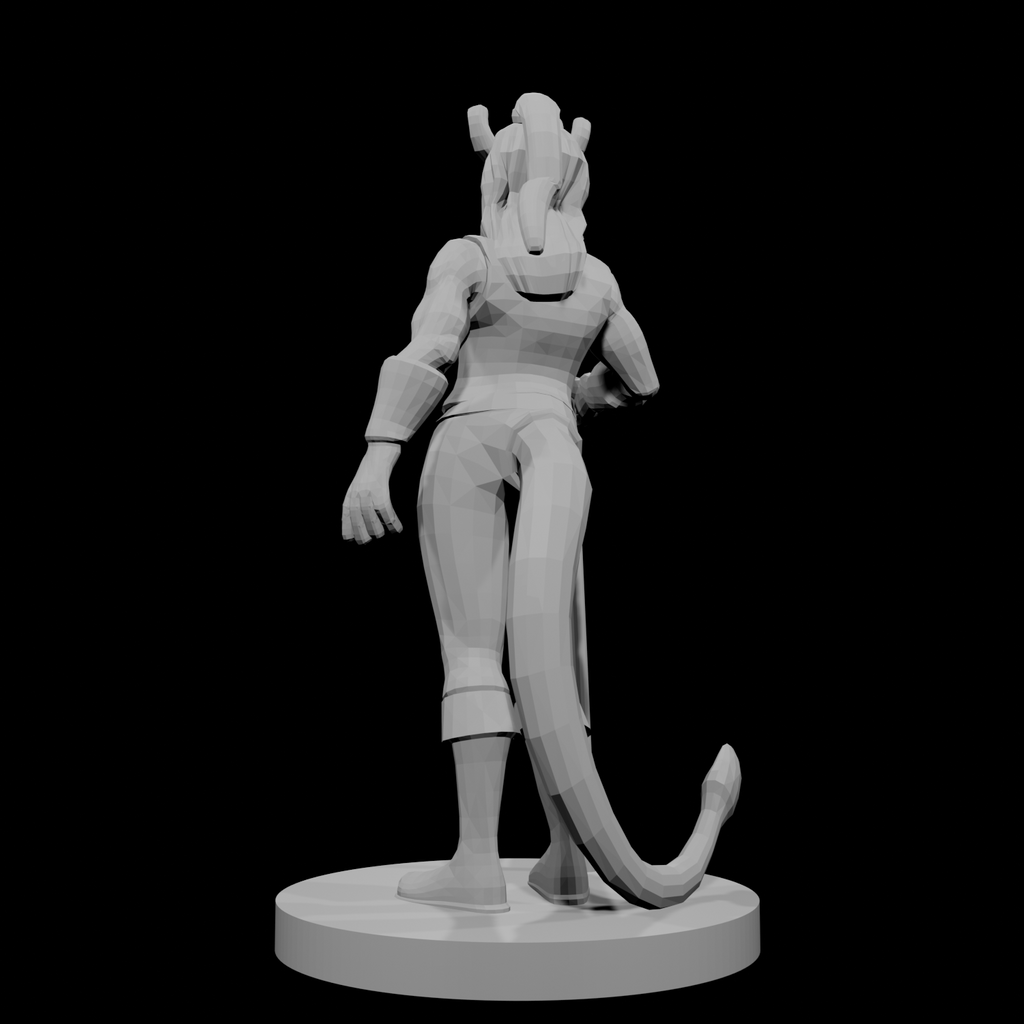 Tiefling Female Monk