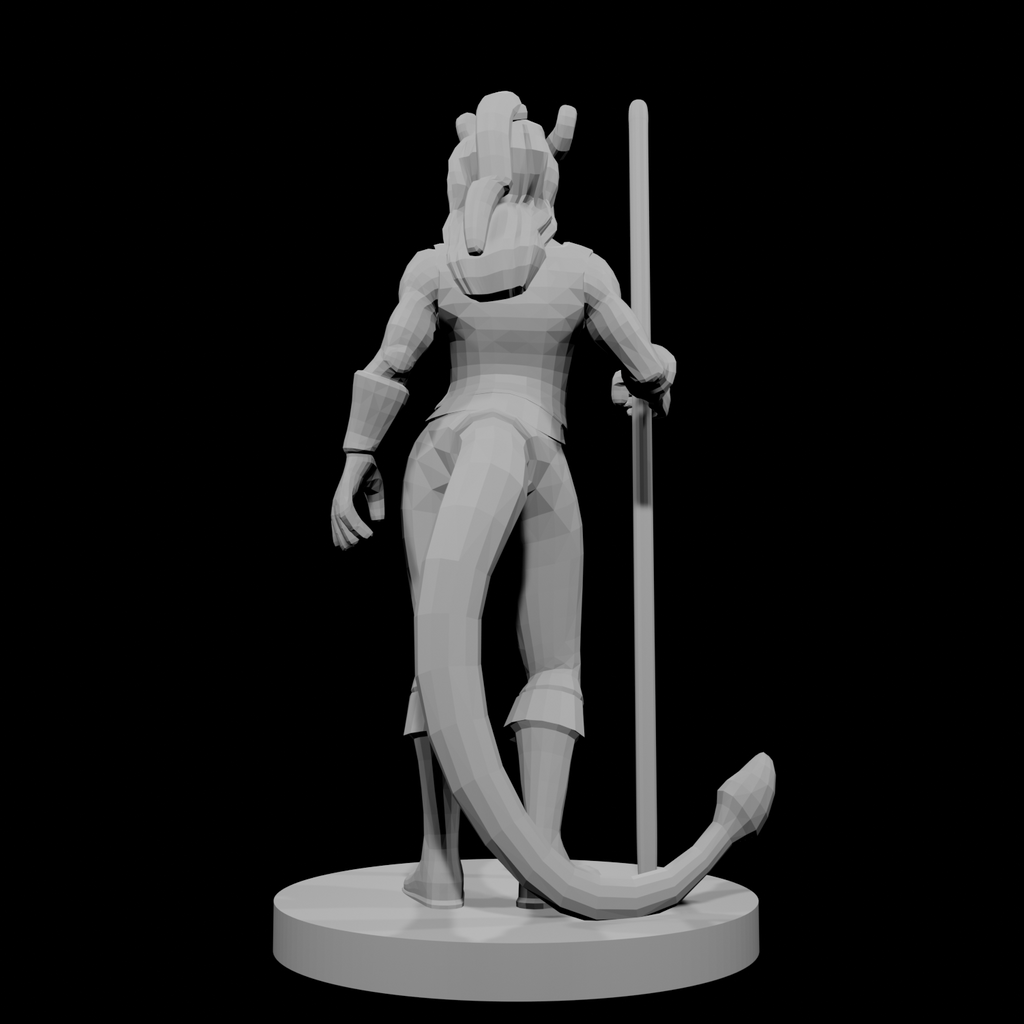 Tiefling Female Monk