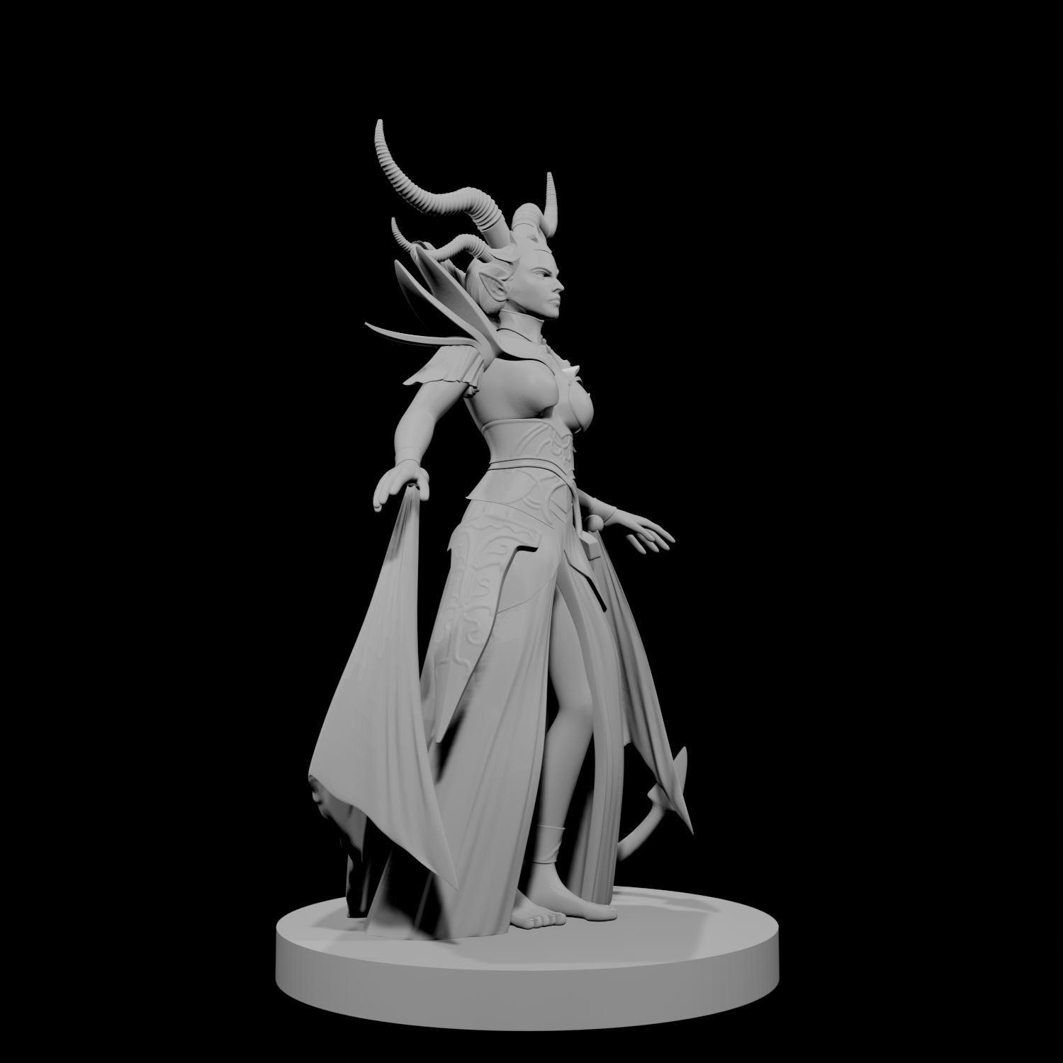 Tiefling Female Sorceress 3