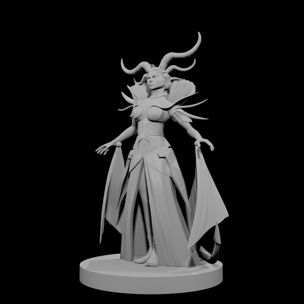 Tiefling Female Sorceress 3