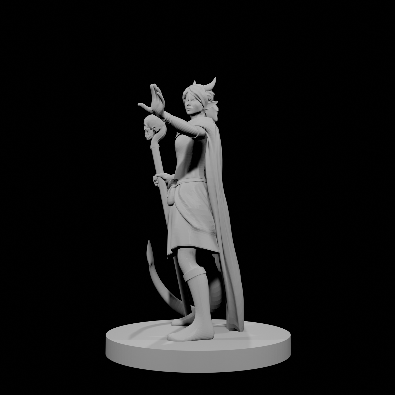 Tiefling Female Warlock