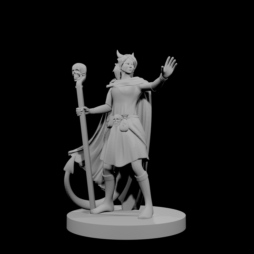 Tiefling Female Warlock