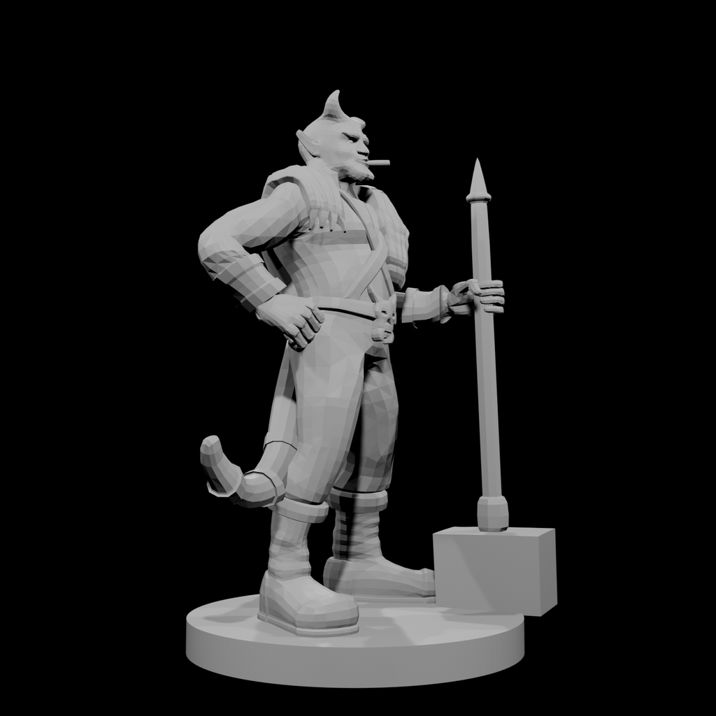 Tiefling Male Barbarian
