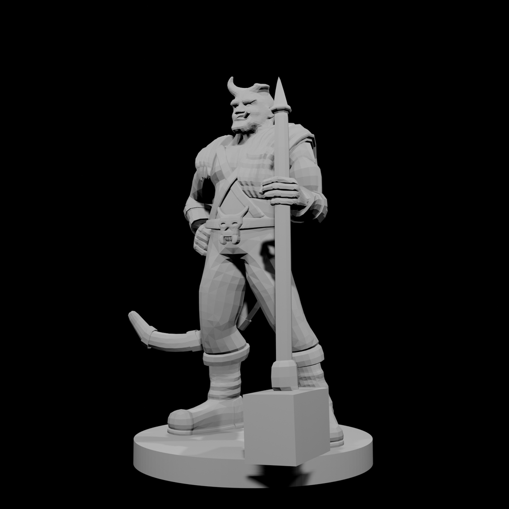 Tiefling Male Barbarian