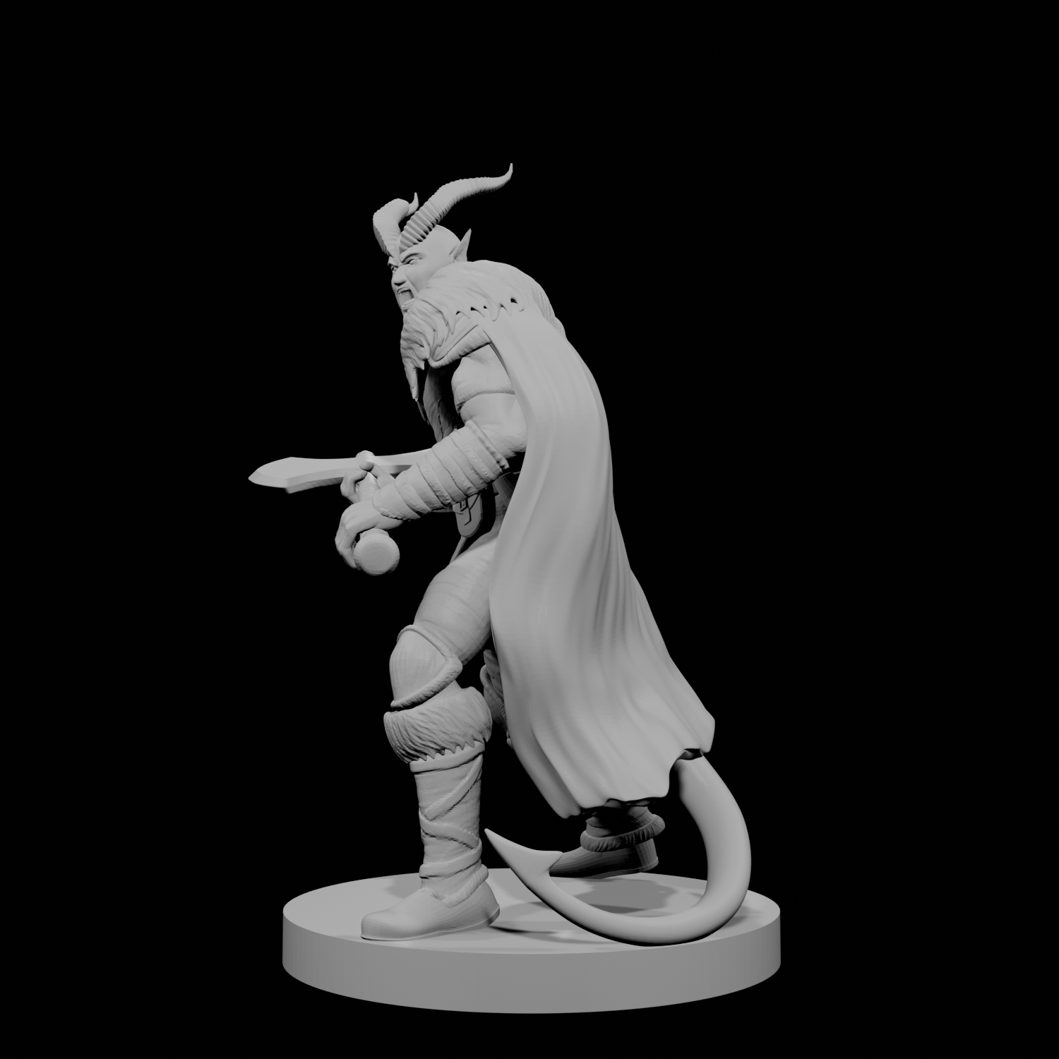 Tiefling Male Barbarian 2