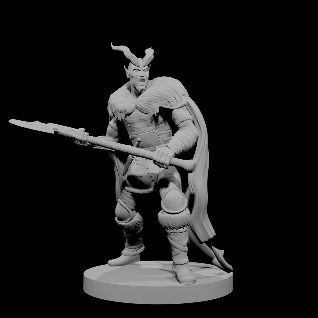 Tiefling Male Barbarian 2