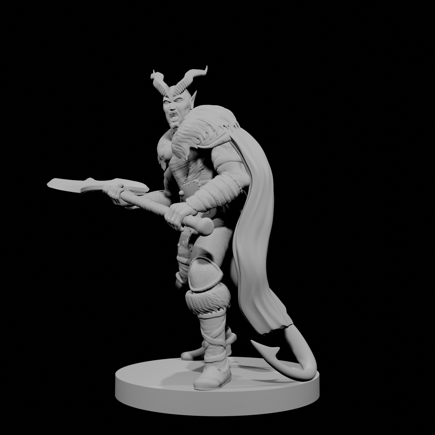Tiefling Male Barbarian 2