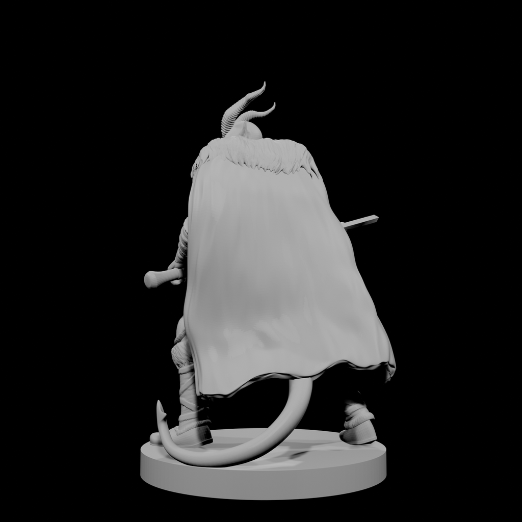 Tiefling Male Barbarian 2