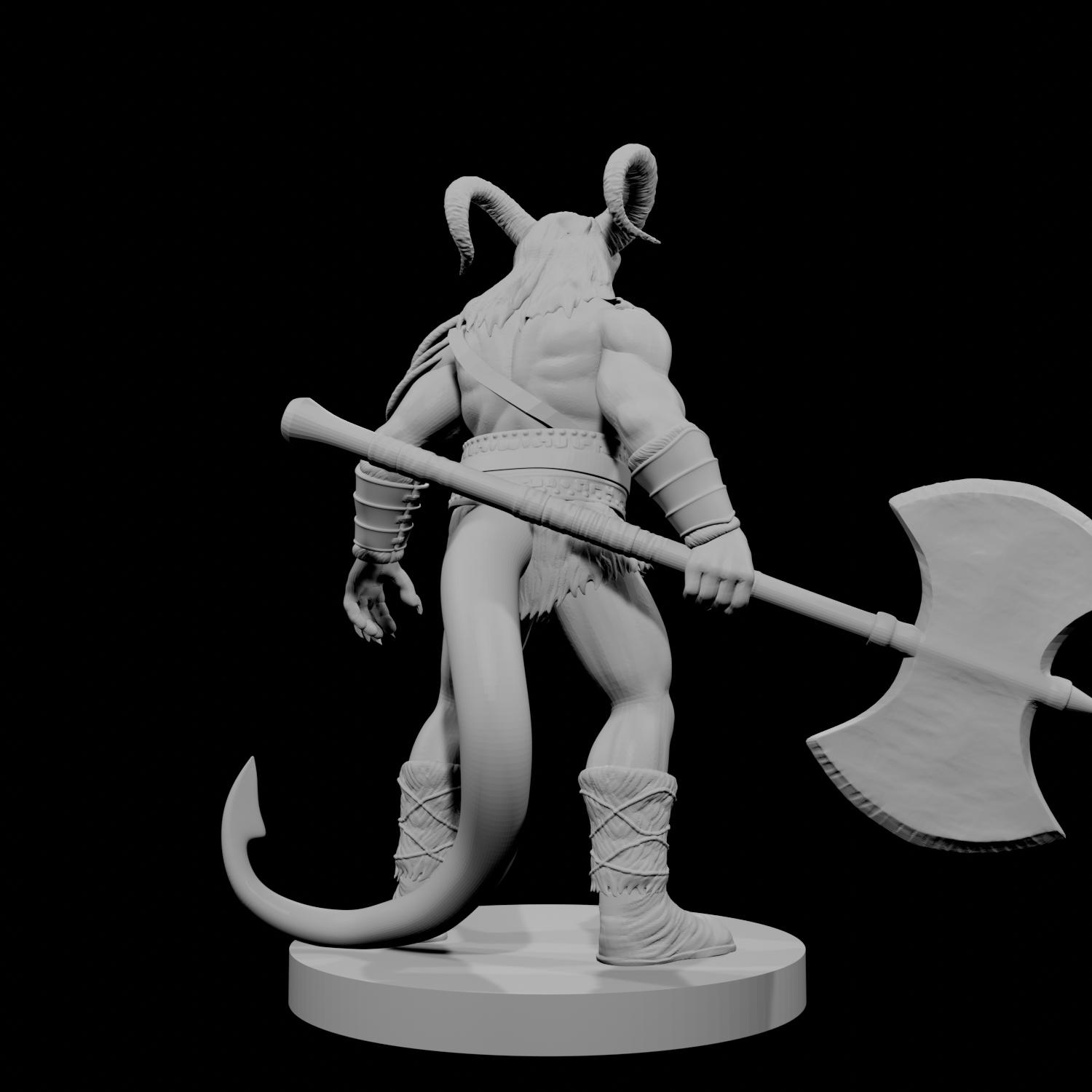 Tiefling Male Barbarian 3