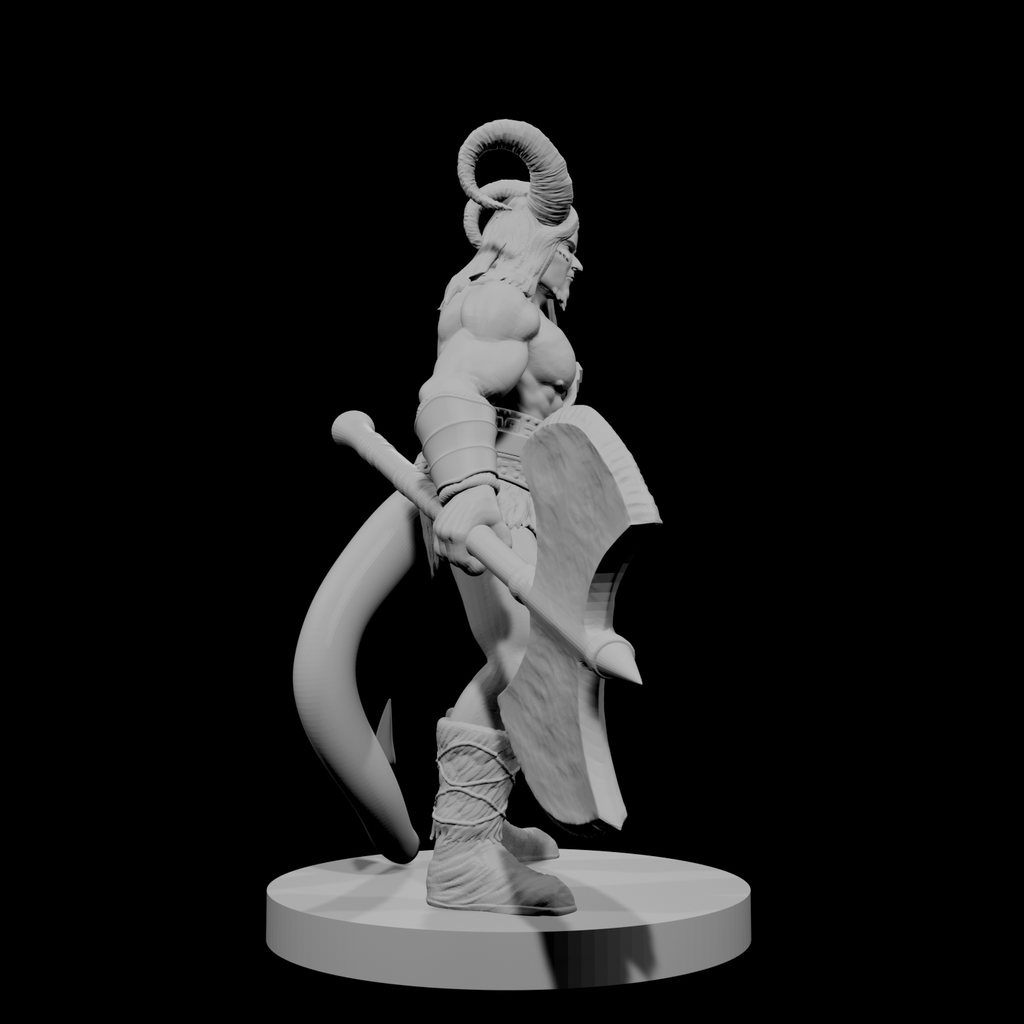 Tiefling Male Barbarian 3