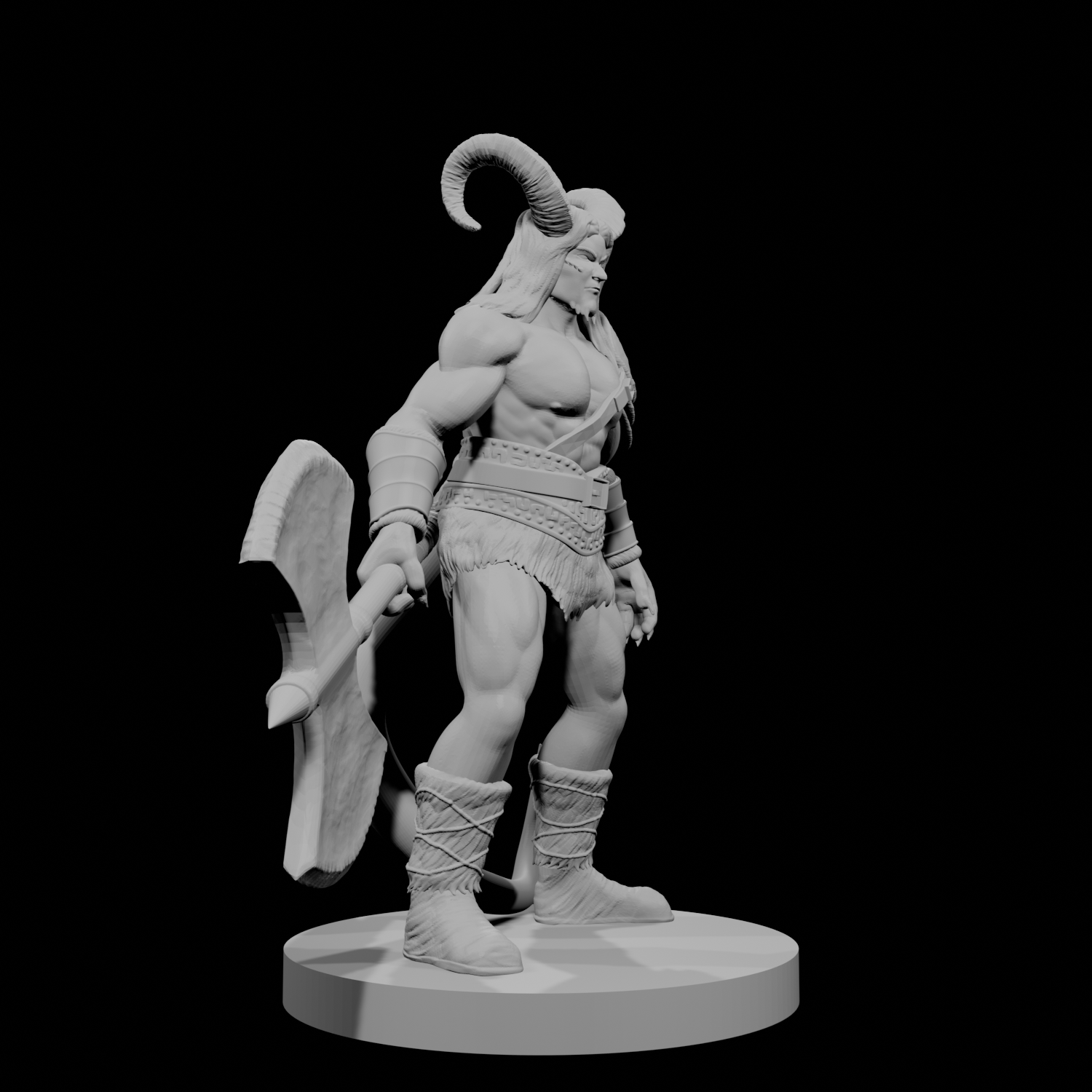 Tiefling Male Barbarian 3