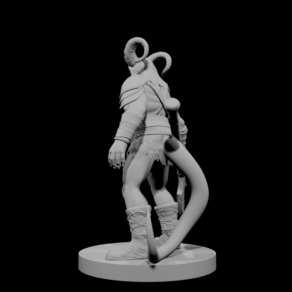 Tiefling Male Barbarian 3