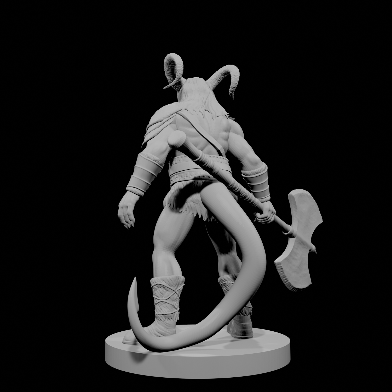Tiefling Male Barbarian 3