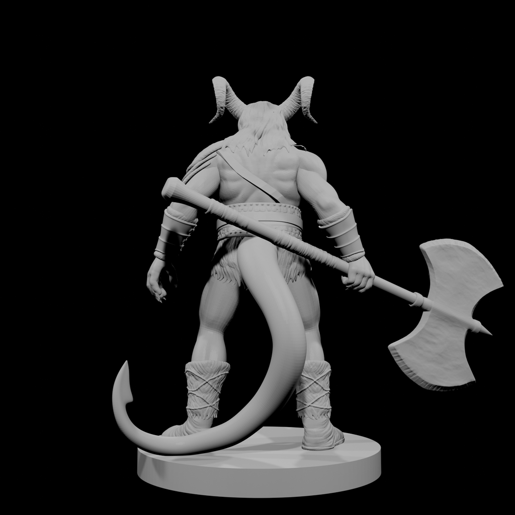 Tiefling Male Barbarian 3