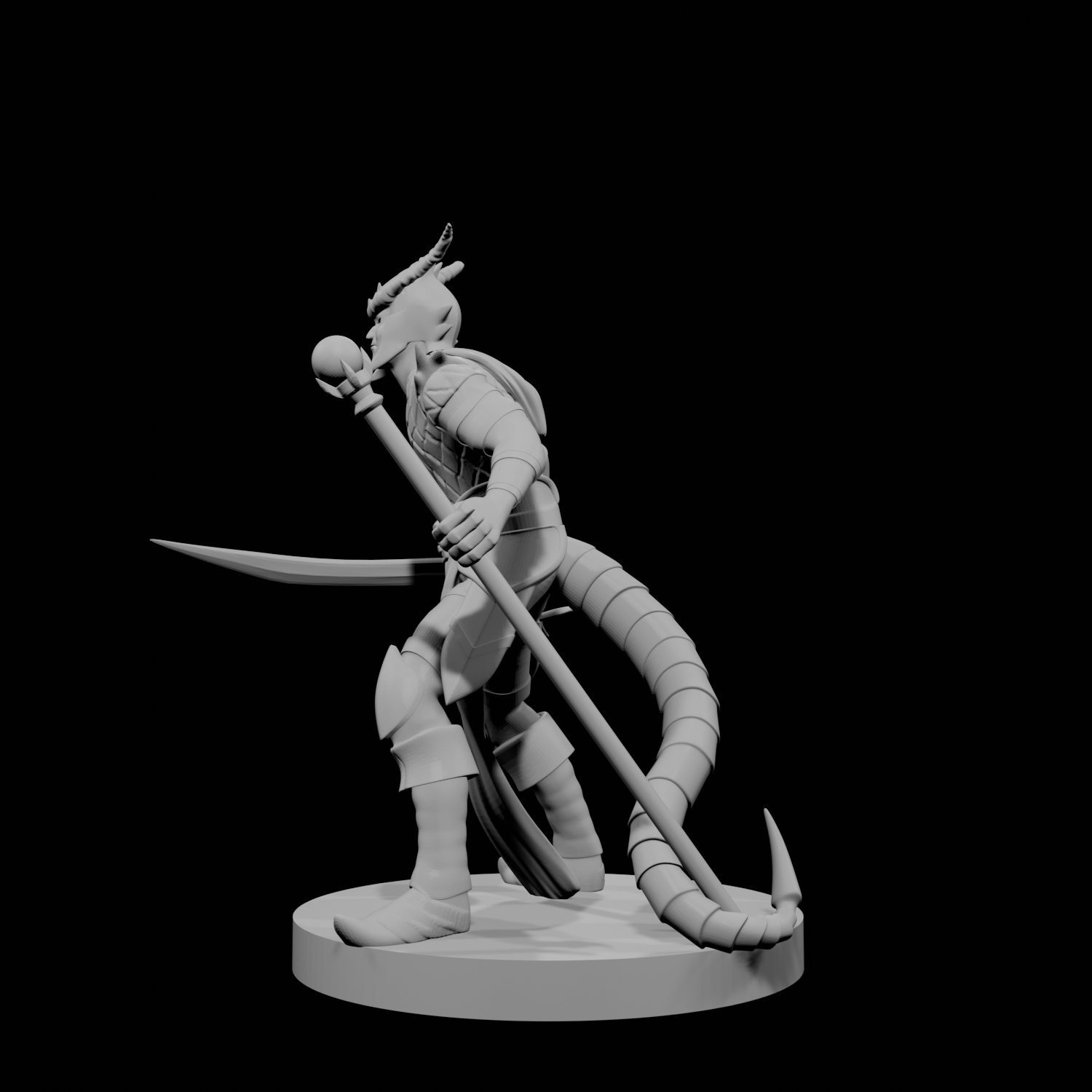 Tiefling Male Hexblade Warlock
