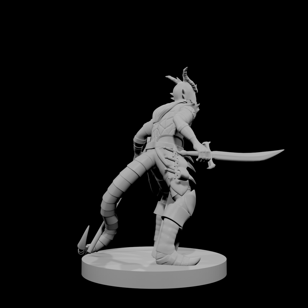Tiefling Male Hexblade Warlock