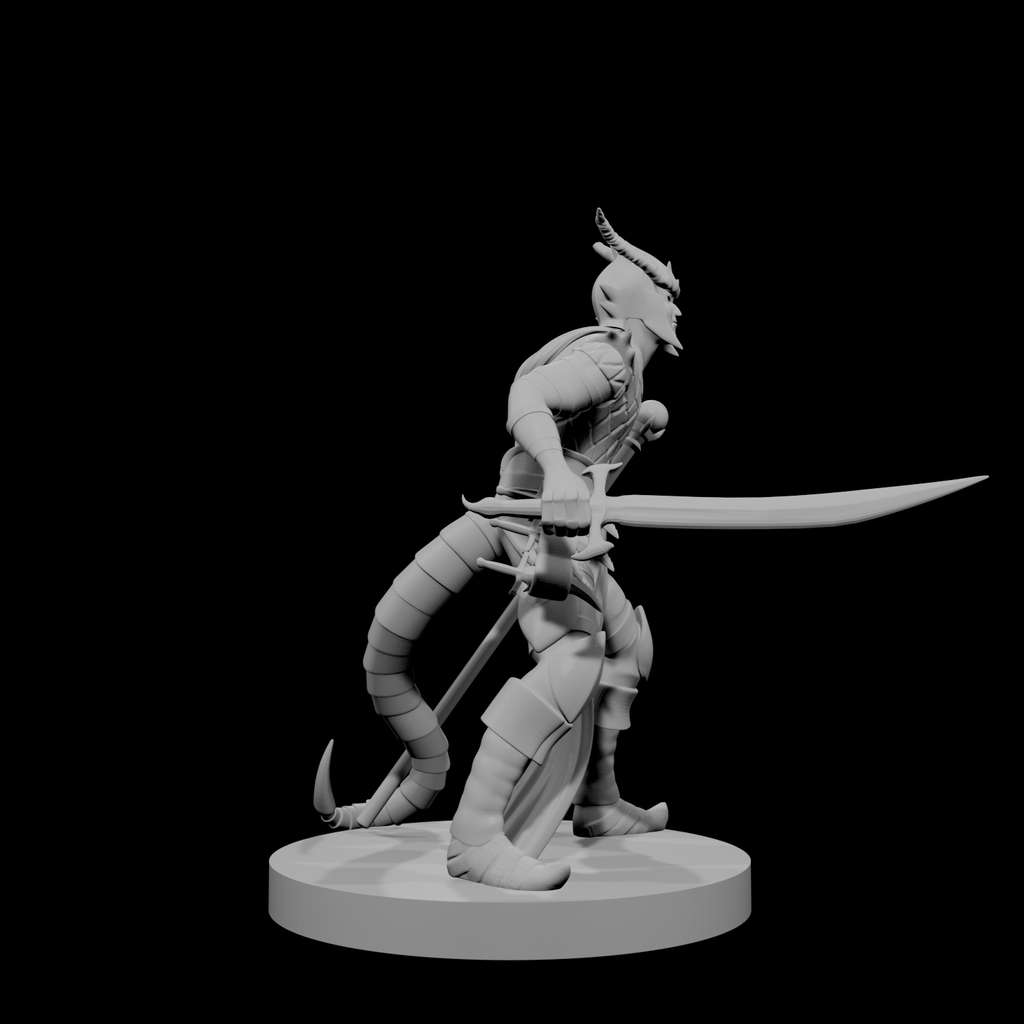 Tiefling Male Hexblade Warlock