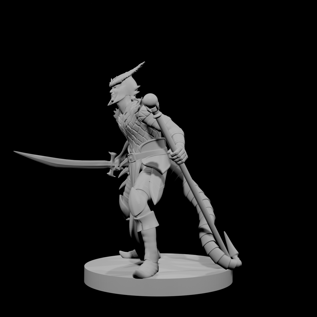 Tiefling Male Hexblade Warlock