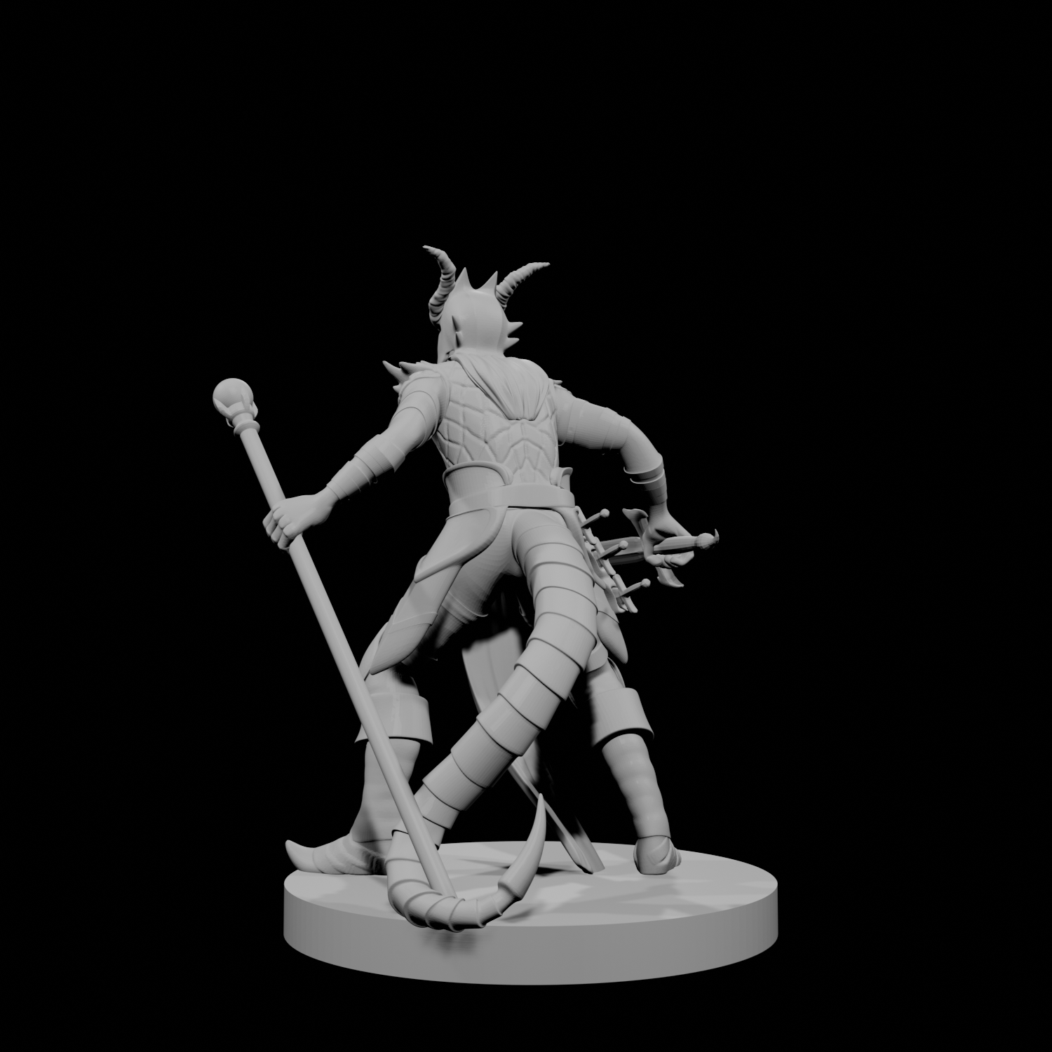 Tiefling Male Hexblade Warlock