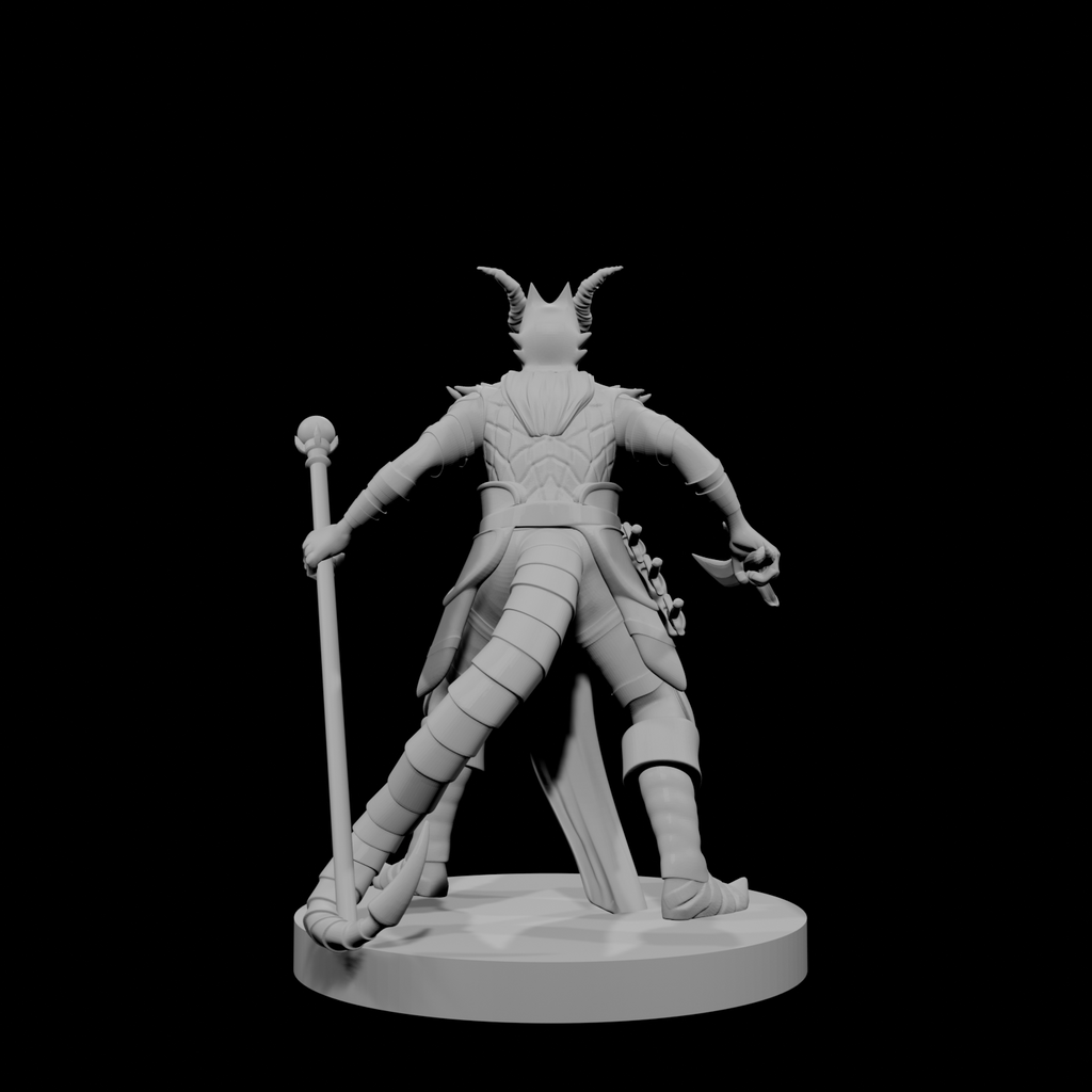 Tiefling Male Hexblade Warlock