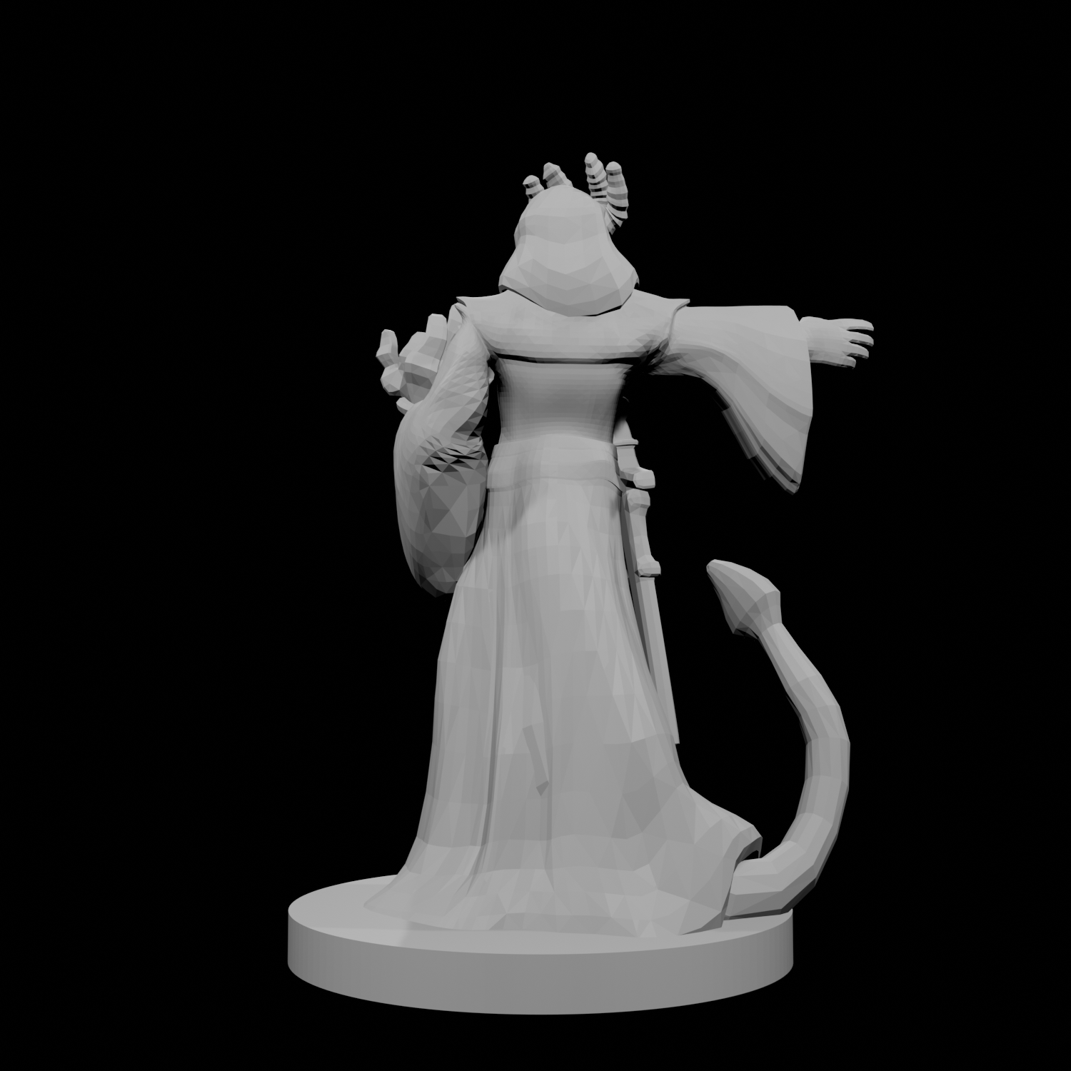 Tiefling Male Sorcerer Four Horns