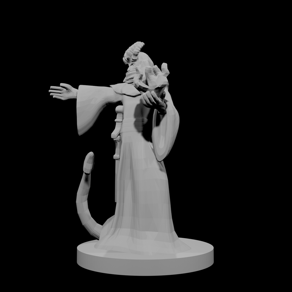 Tiefling Male Sorcerer Four Horns