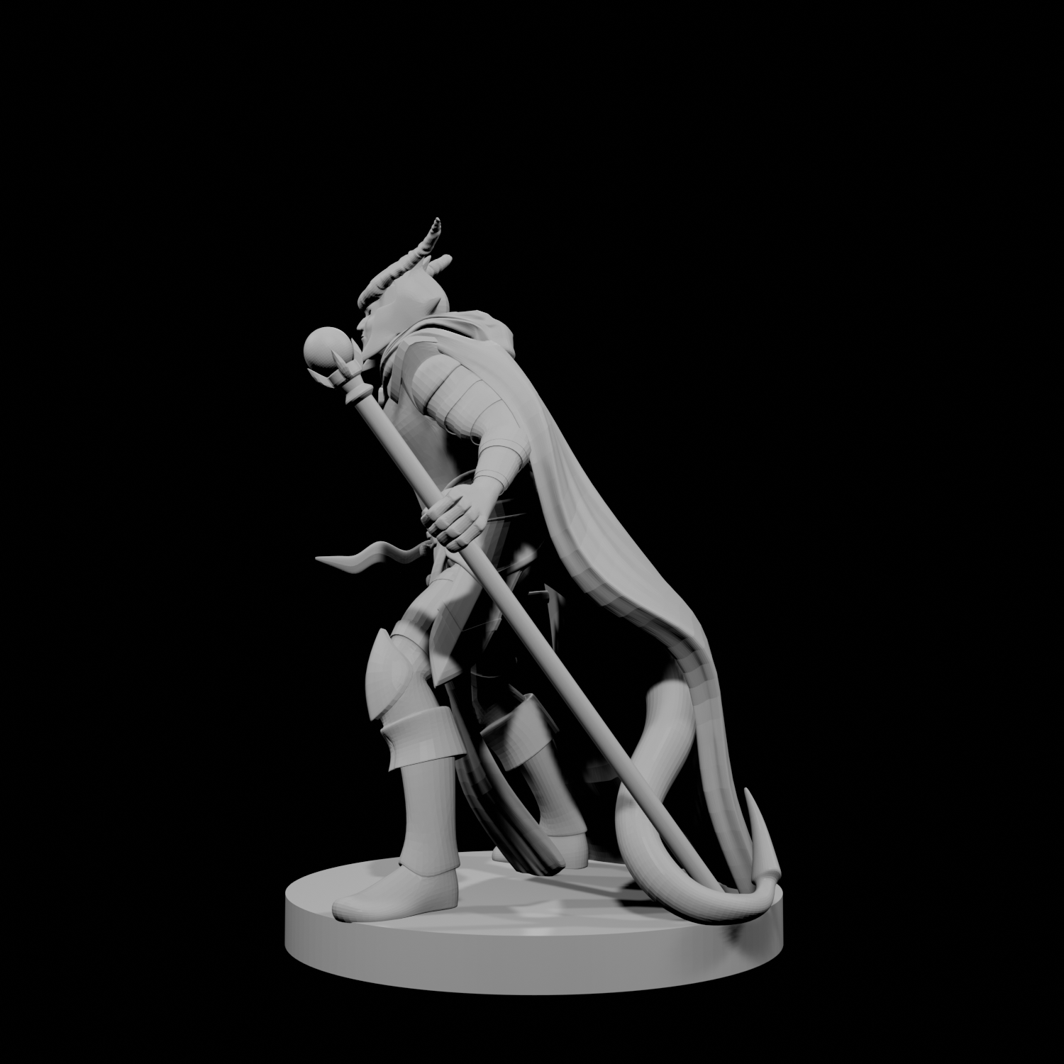 Tiefling Male Warlock