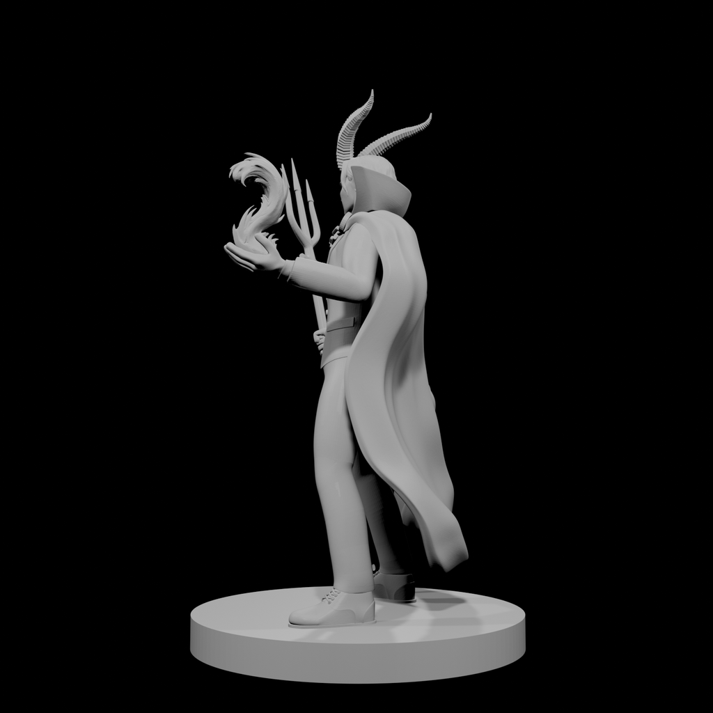 Tiefling Male Warlock of the Deep