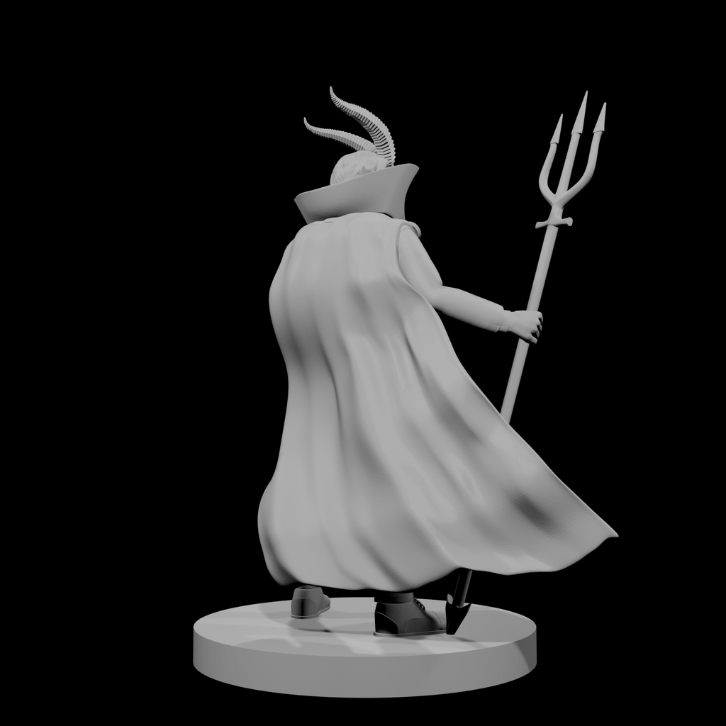 Tiefling Male Warlock of the Deep