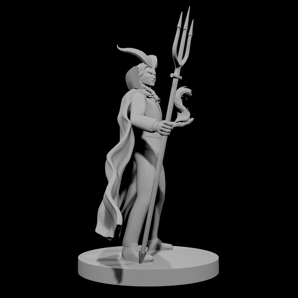 Tiefling Male Warlock of the Deep