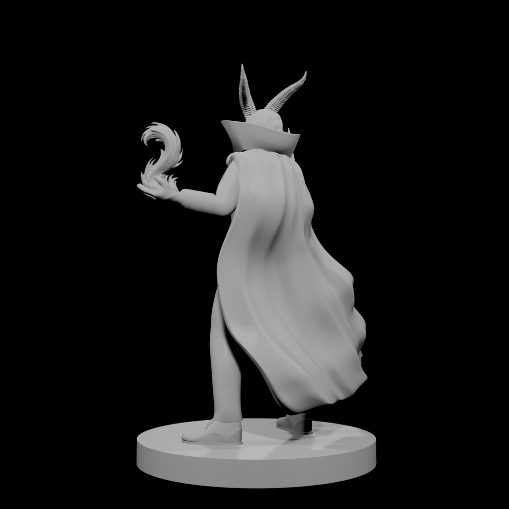 Tiefling Male Warlock of the Deep