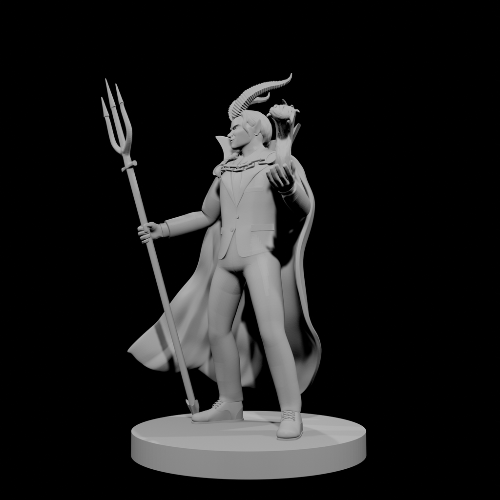 Tiefling Male Warlock of the Deep