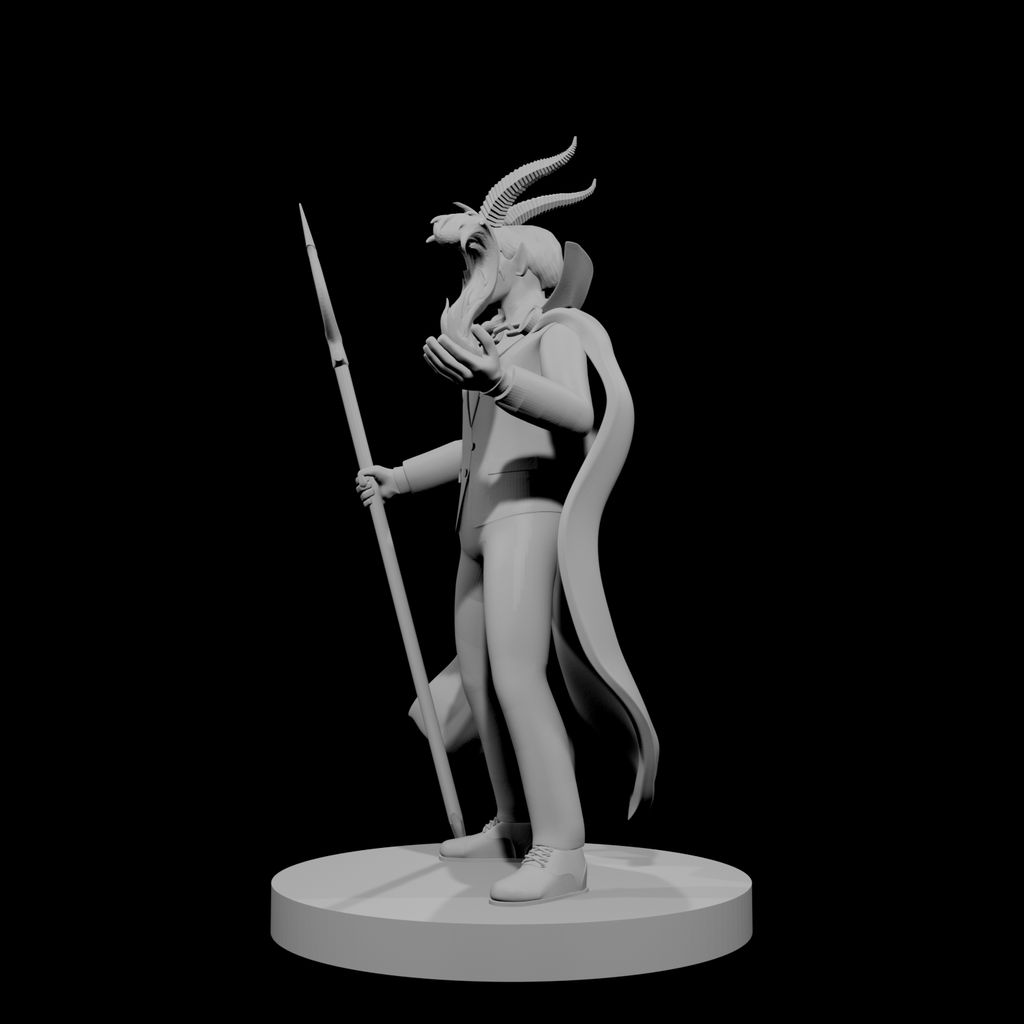 Tiefling Male Warlock of the Deep