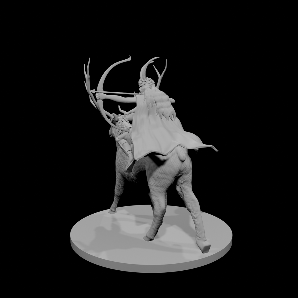 Tiefling Ranger on Elk
