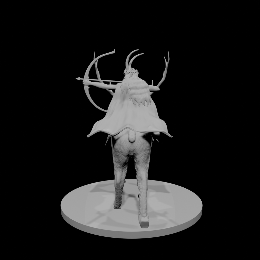 Tiefling Ranger on Elk