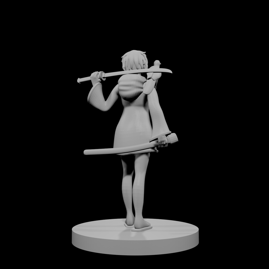 Tiefling Samurai with Raven