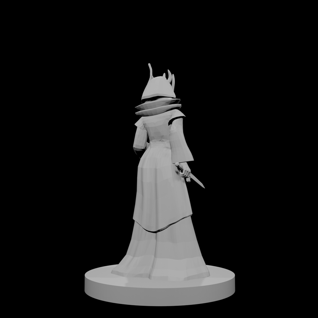 Tiefling Wizard with Archmage Robes and Tentacle Staff