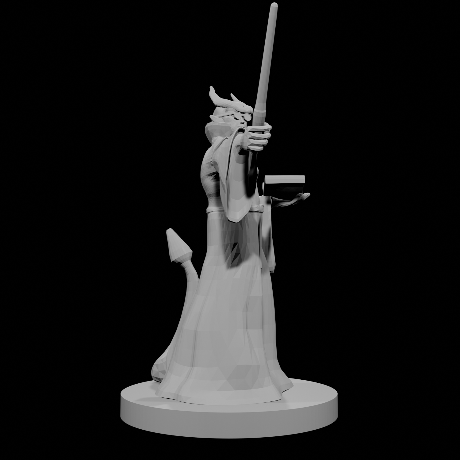 Tiefling Wizard with Glasses
