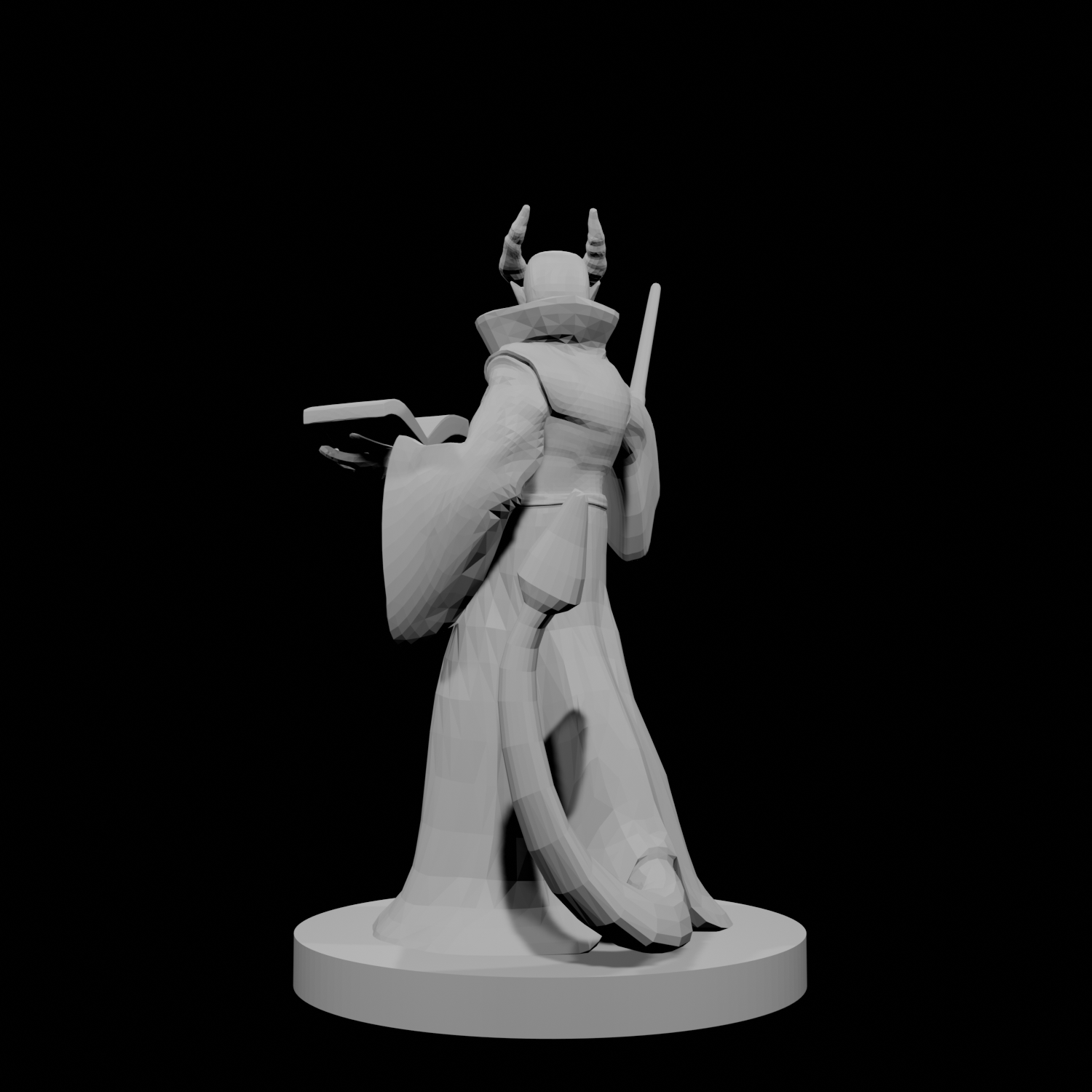 Tiefling Wizard with Glasses