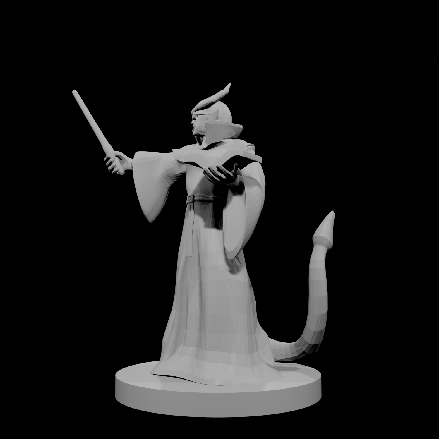 Tiefling Wizard with Glasses