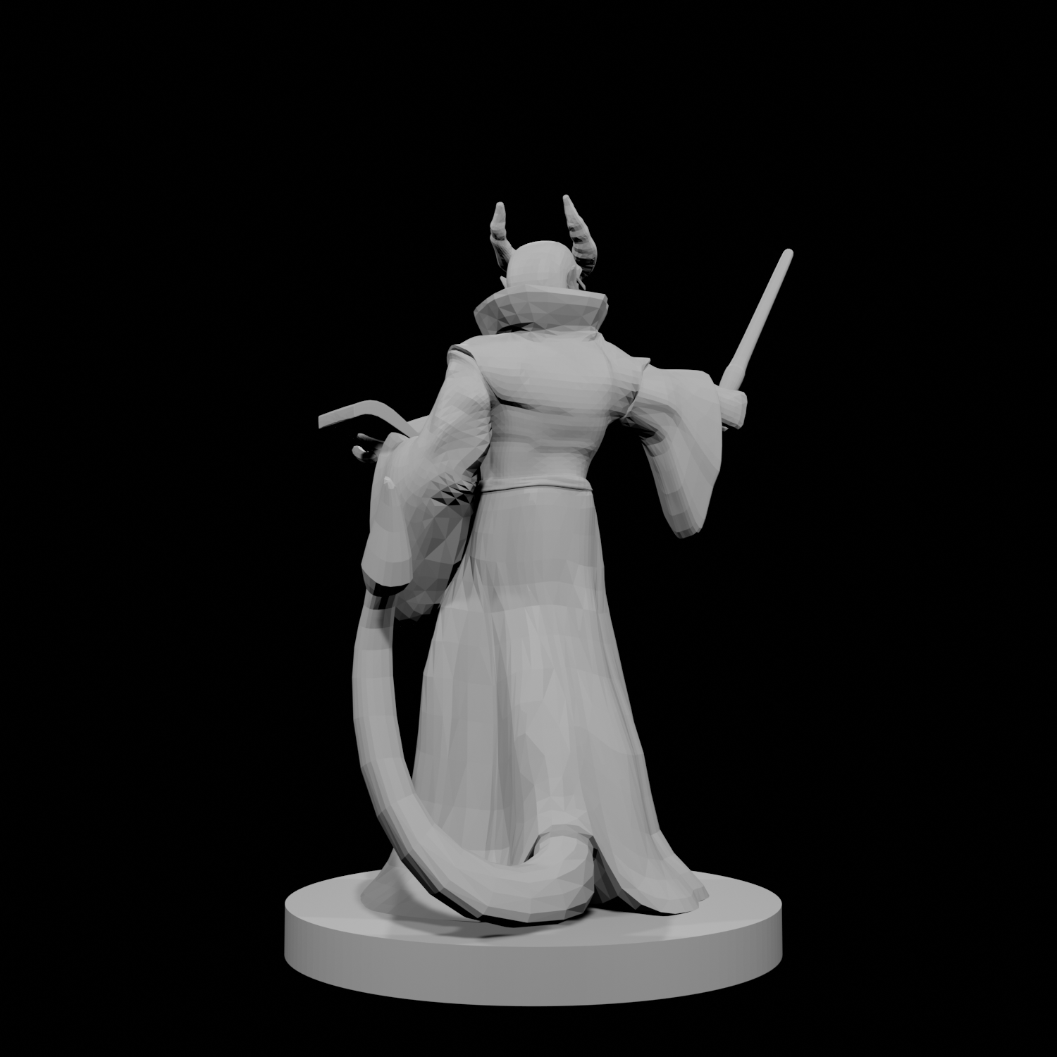 Tiefling Wizard with Glasses